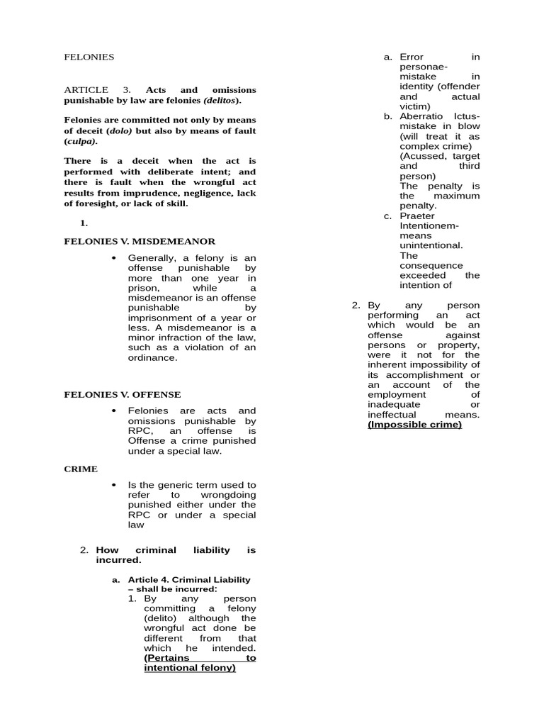 FELONIES | PDF