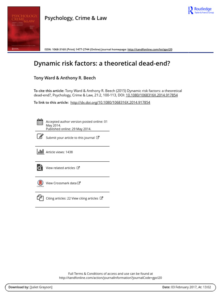 2009-BEECH-Dynamic-risk-factors-a-theoretical-dead-end | PDF