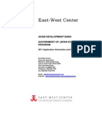 East-West Center: Asian Development Bank-Government of Japan Scholarship Program