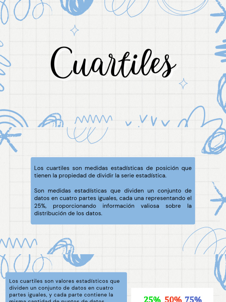 Cómo calcular cuartiles en estadística | PDF | Cuantil | Mediana
