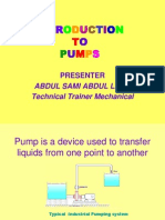 Introduction To Pumps