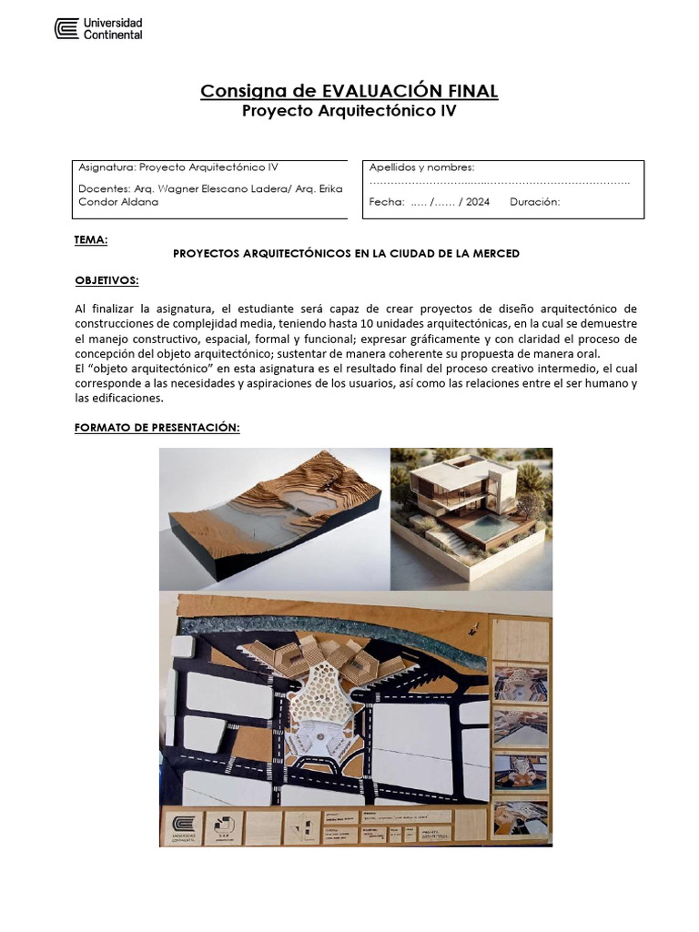 Consigna de EVALUACIÓN FINAL PA IV - 2024-10 | PDF