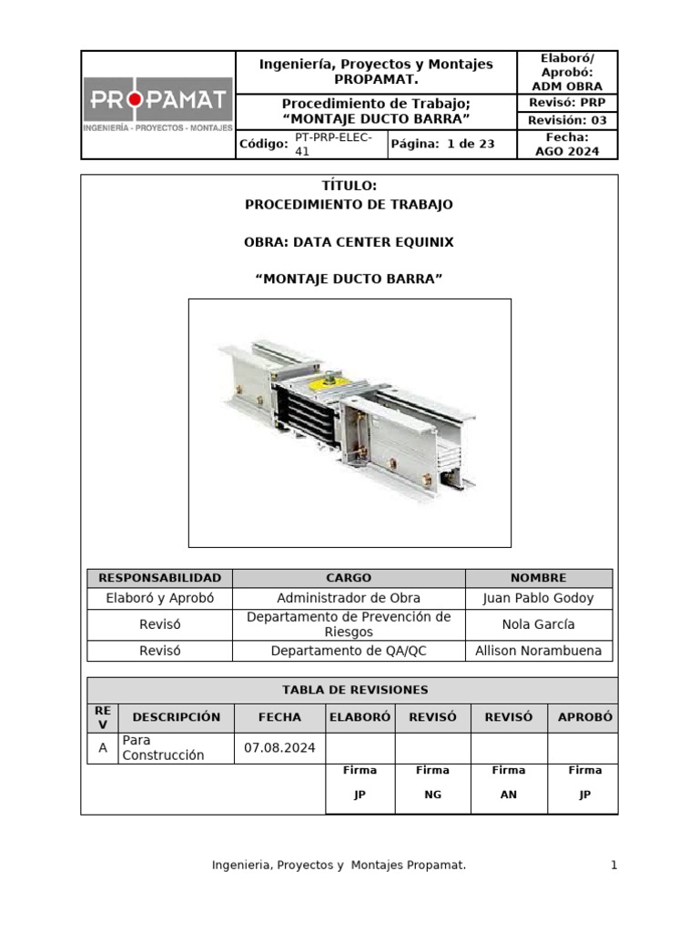 41 Pt Prp Elec 41 Montaje Ducto Barra Rev Pdf
