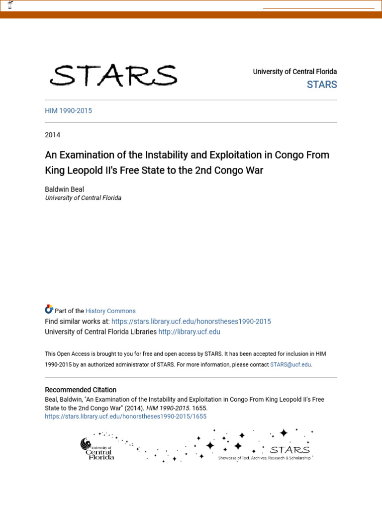 Congo's Colonial Exploitation History | PDF | Democratic Republic Of ...