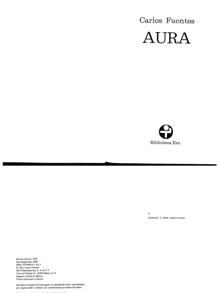 Carlos Fuentes Aura 1962 | PDF