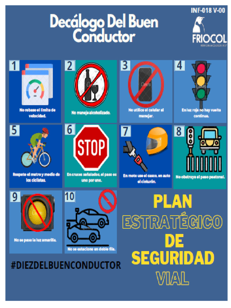 INF_018 Decalogo del Buen Conductor V_00 | PDF