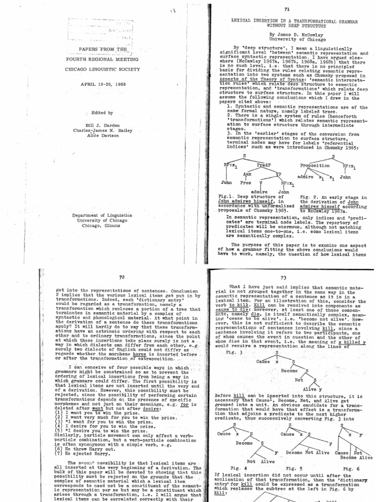 McCawley 1968 | PDF