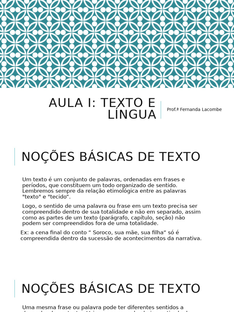 Aula I | PDF