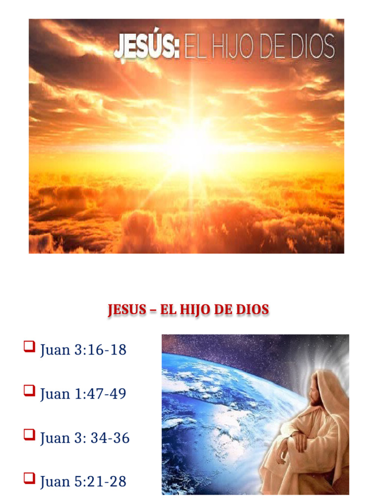 Jesús - El Hijo de Dios | PDF