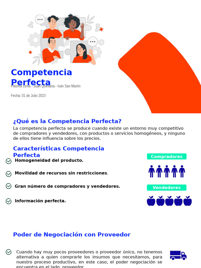 Características de la Competencia Perfecta | PDF | Mercado (economía ...