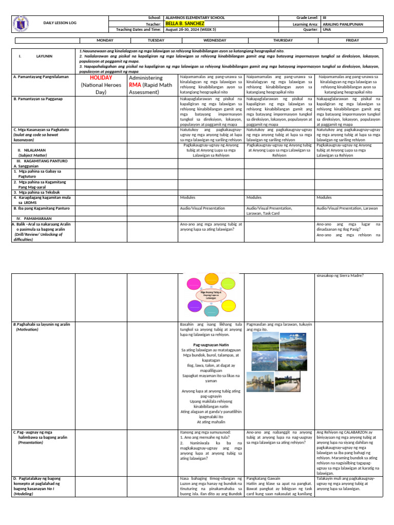 (National Heroes Day) Administering (Rapid Math Assessment) : Holiday ...