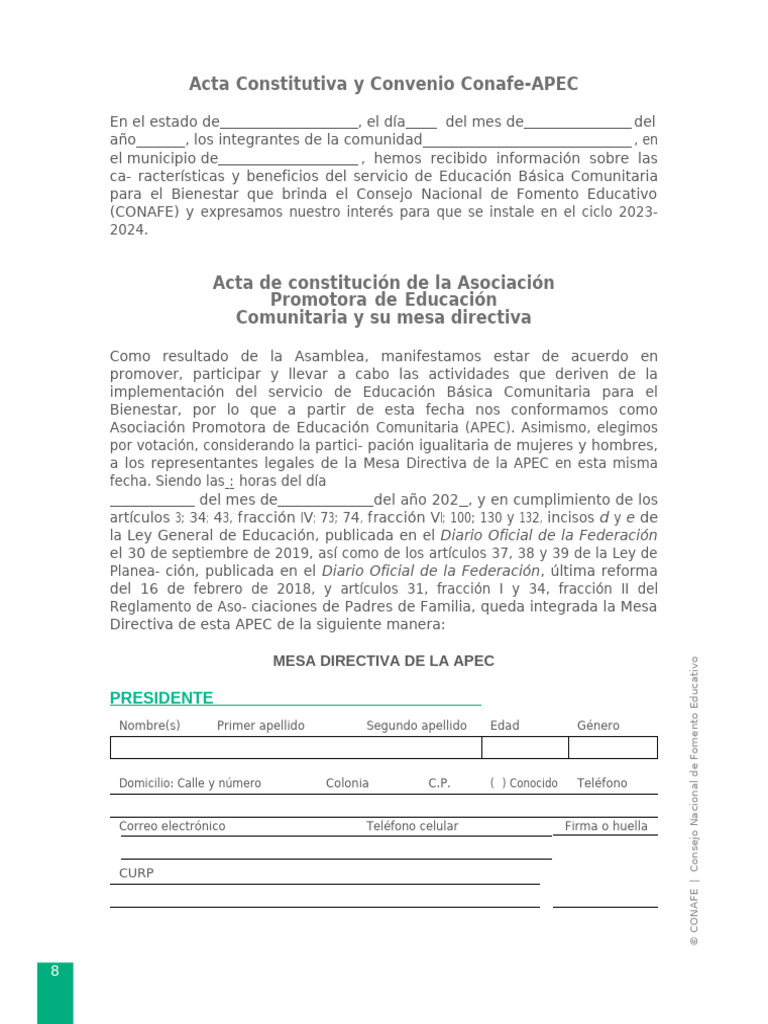 Actas de Apec | PDF