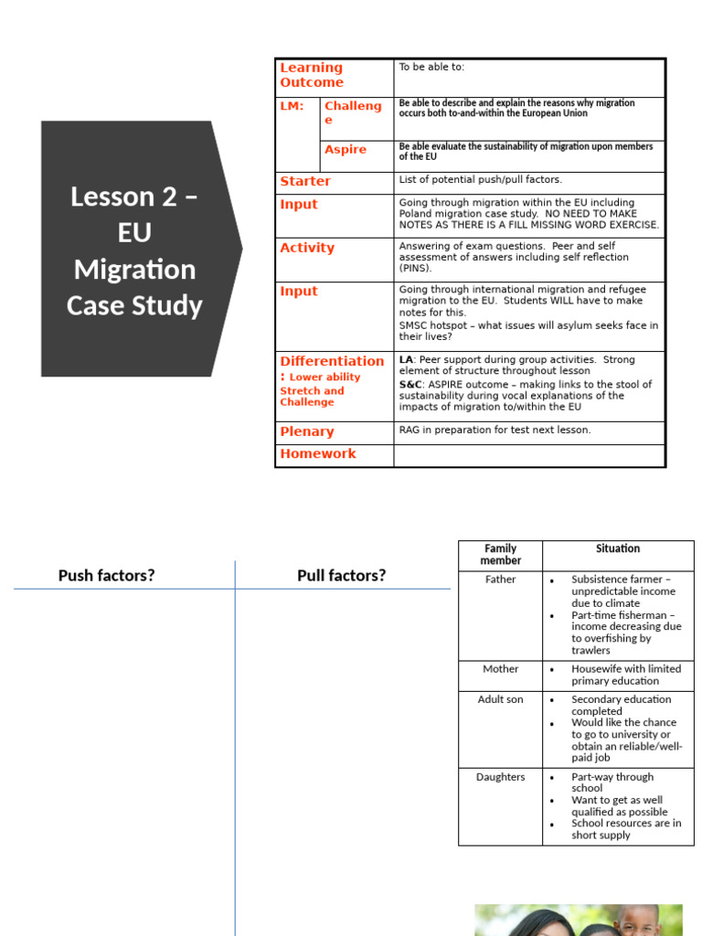 2 EU Migration Lesson 1 | PDF