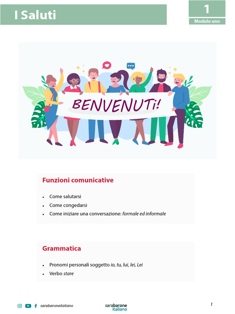 Material PDF - Lezione 1 | PDF