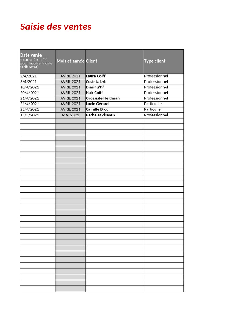 Analyse Des Ventes Pdf