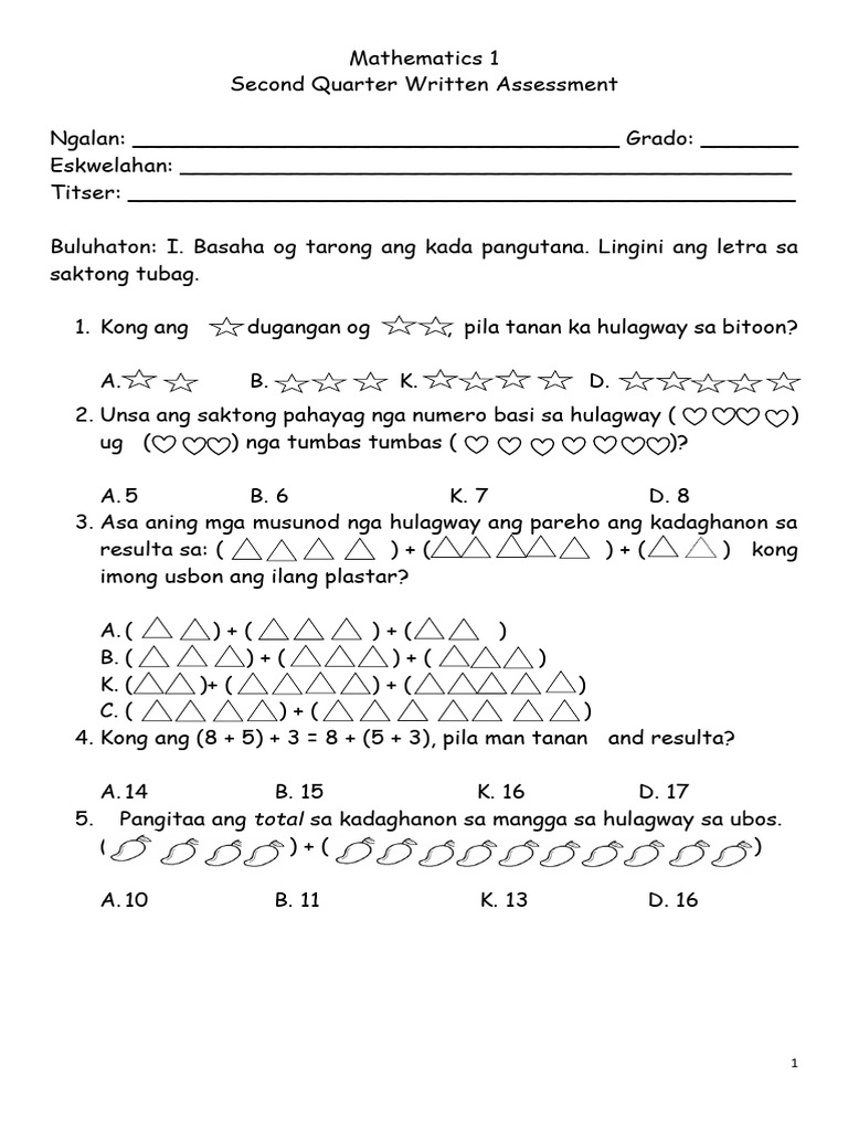 2nd PT Math | PDF