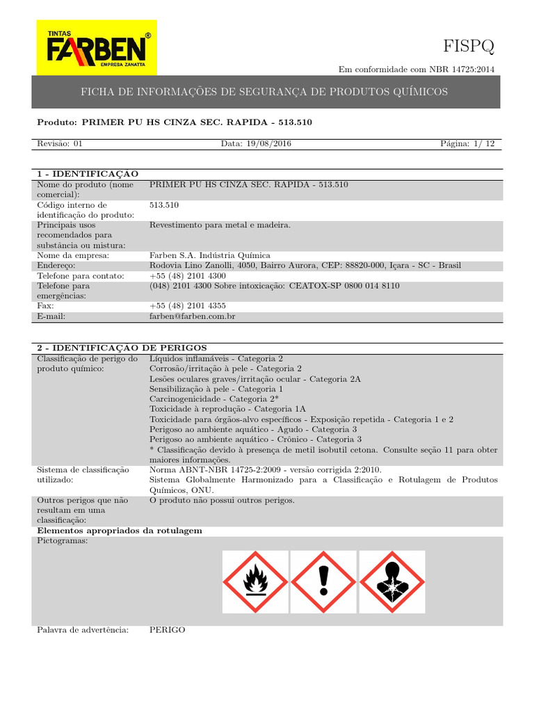 Fispq Primer Pu 513.510 GHS | PDF