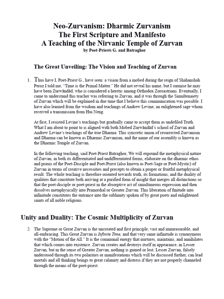 Final Dharmic Zurvanism | PDF