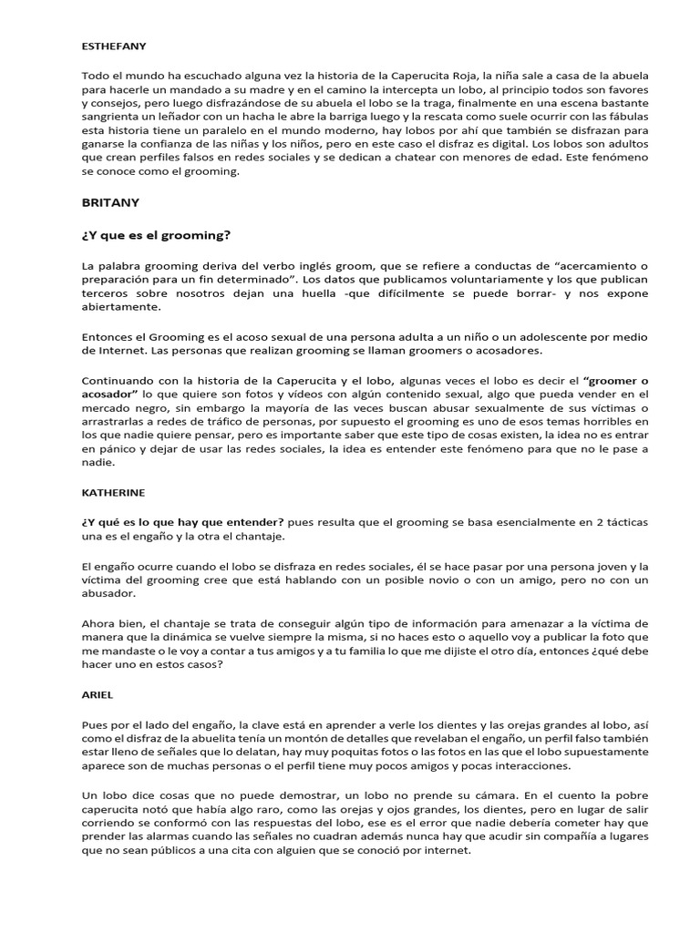 GROOMING | PDF