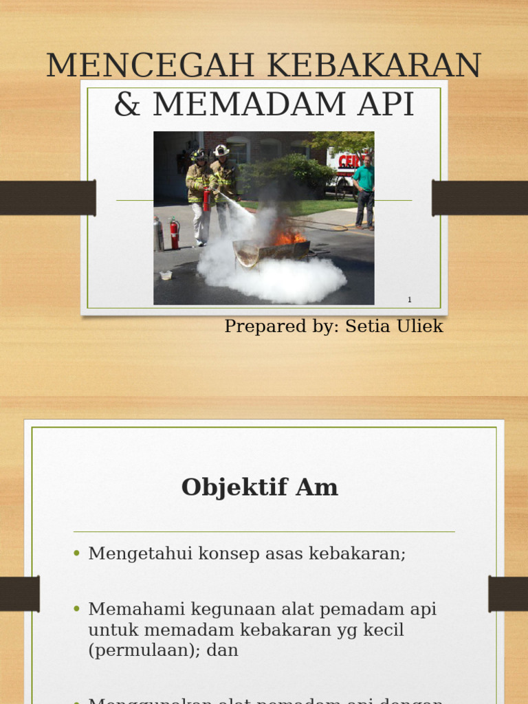 Mencegah Kebakaran & Memadam API | PDF