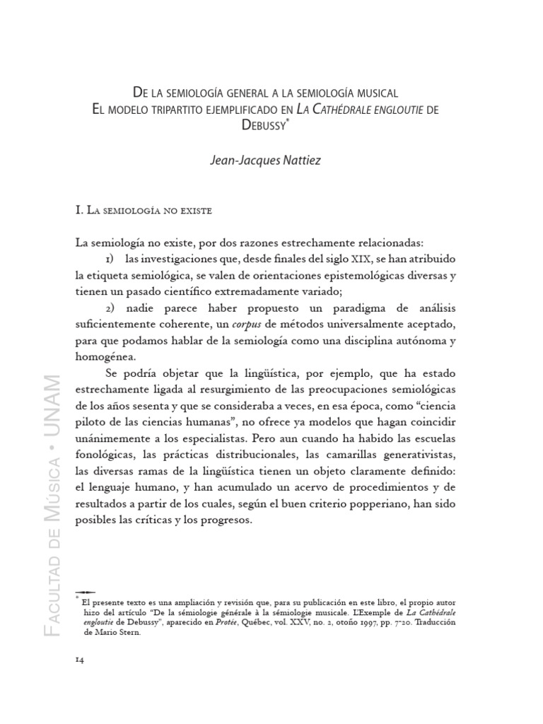 Nattiez cap tulo 1 semiologia musical r 15 52 pdf