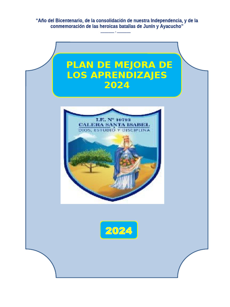 Plan de Mejora 2024 | PDF