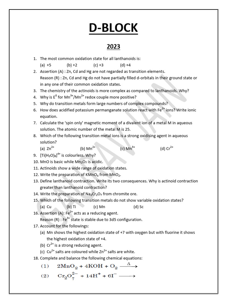 D Block | PDF