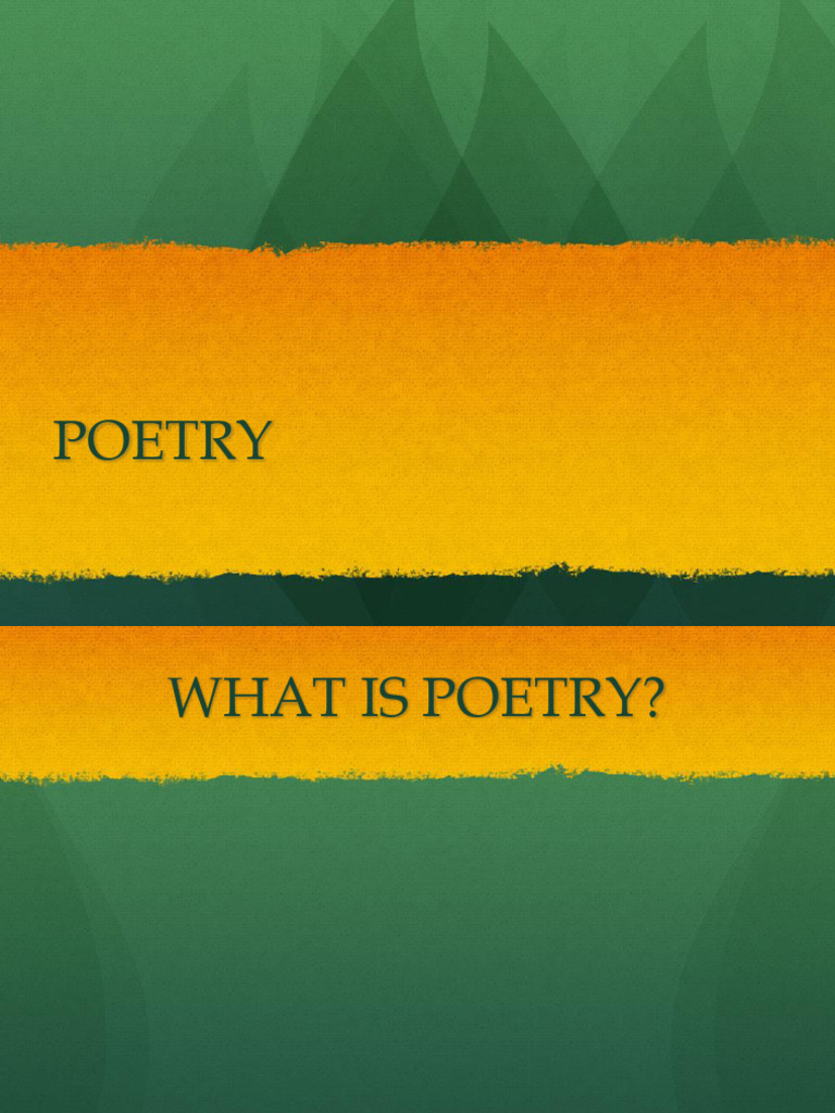 Poetry | PDF