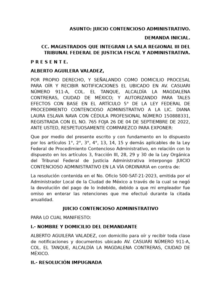 Juicio de Nulidad | PDF