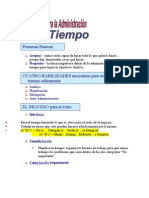 Claves para La Administración Del Tiempo