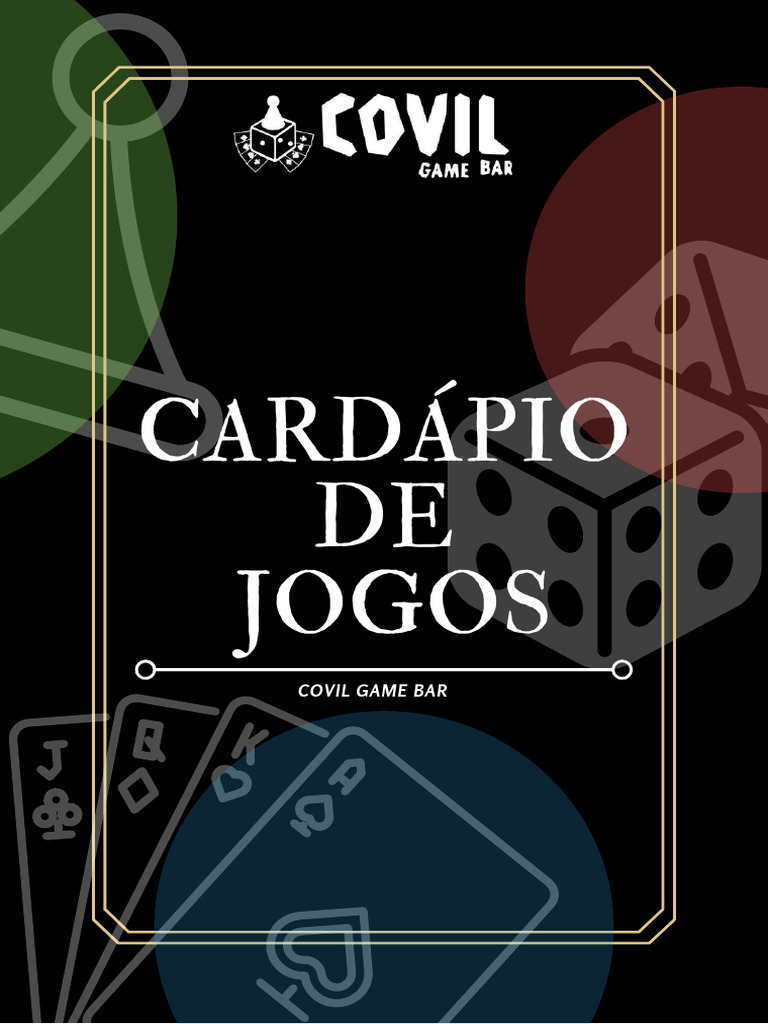 Cardápio de Jogos do Covil Game Bar | PDF