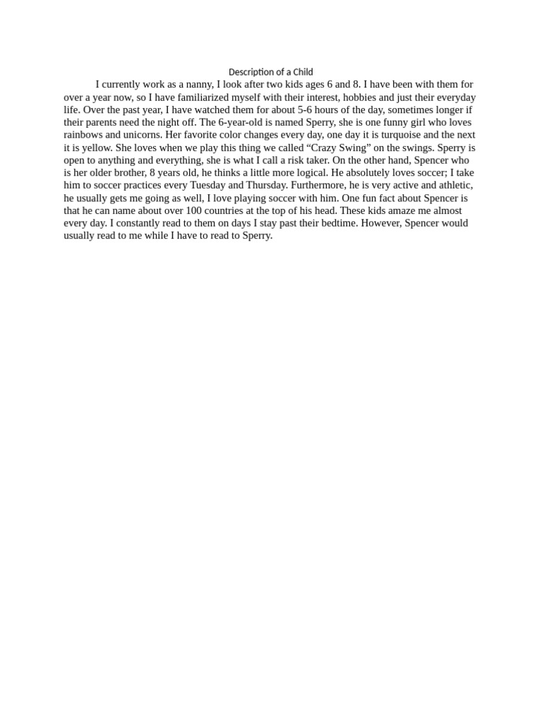 Module 1 assignment read to a child description of a child pdf