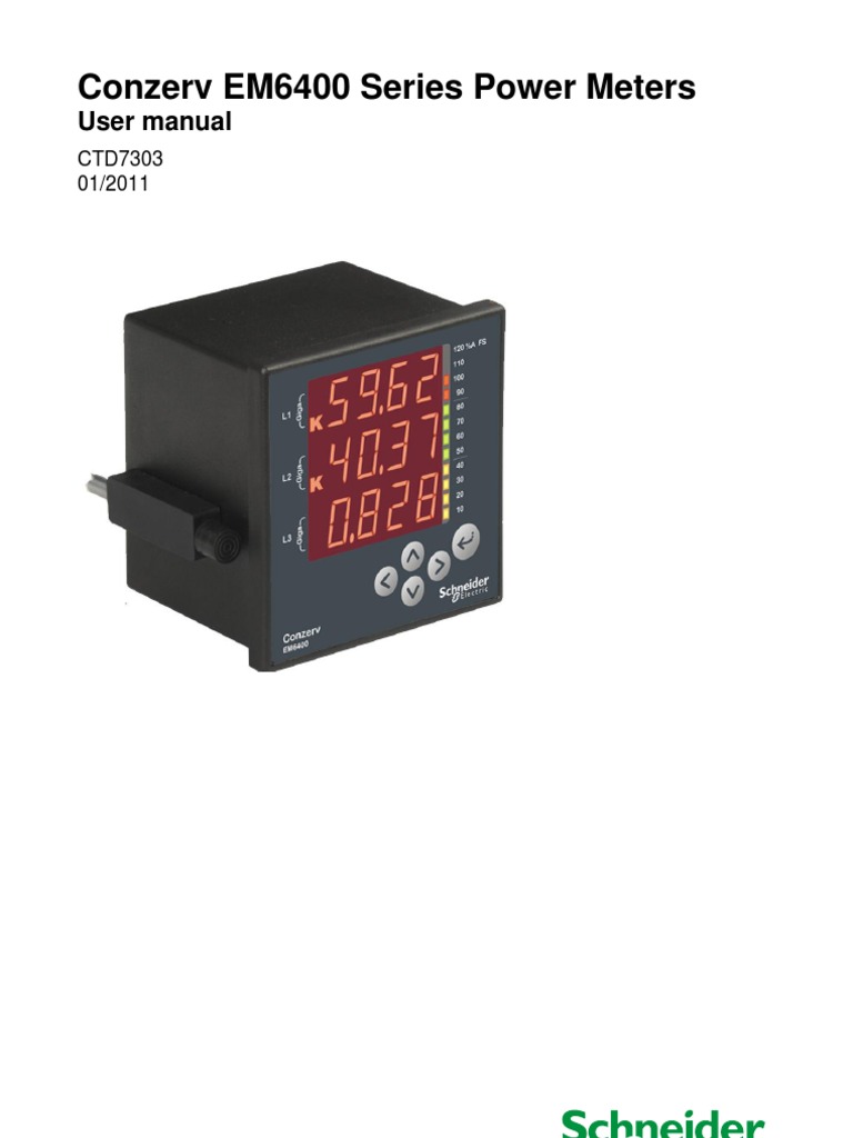 Usermanual Em6400.v01 | PDF | Electricity | Electrical Engineering