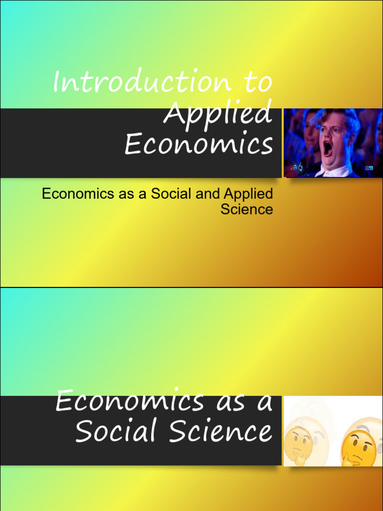 Introduction To Applied Economics Pdf