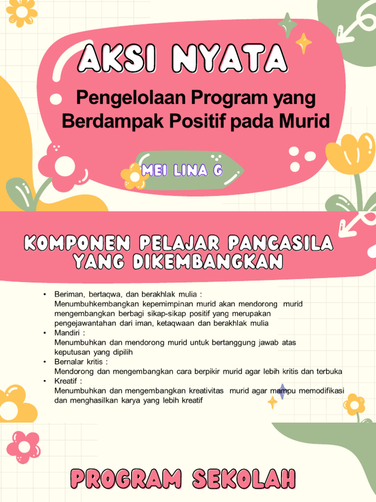 AKSI NYATA - Pengelolaan Program Berdampak Pada Murid | PDF