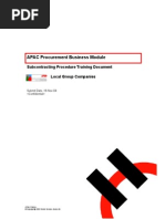 Subcontracting Procedure