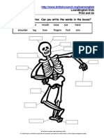 Kids Print Skeleton