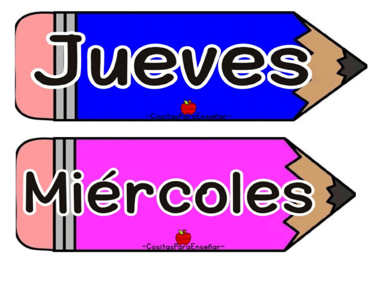 Dias de la semana pdf