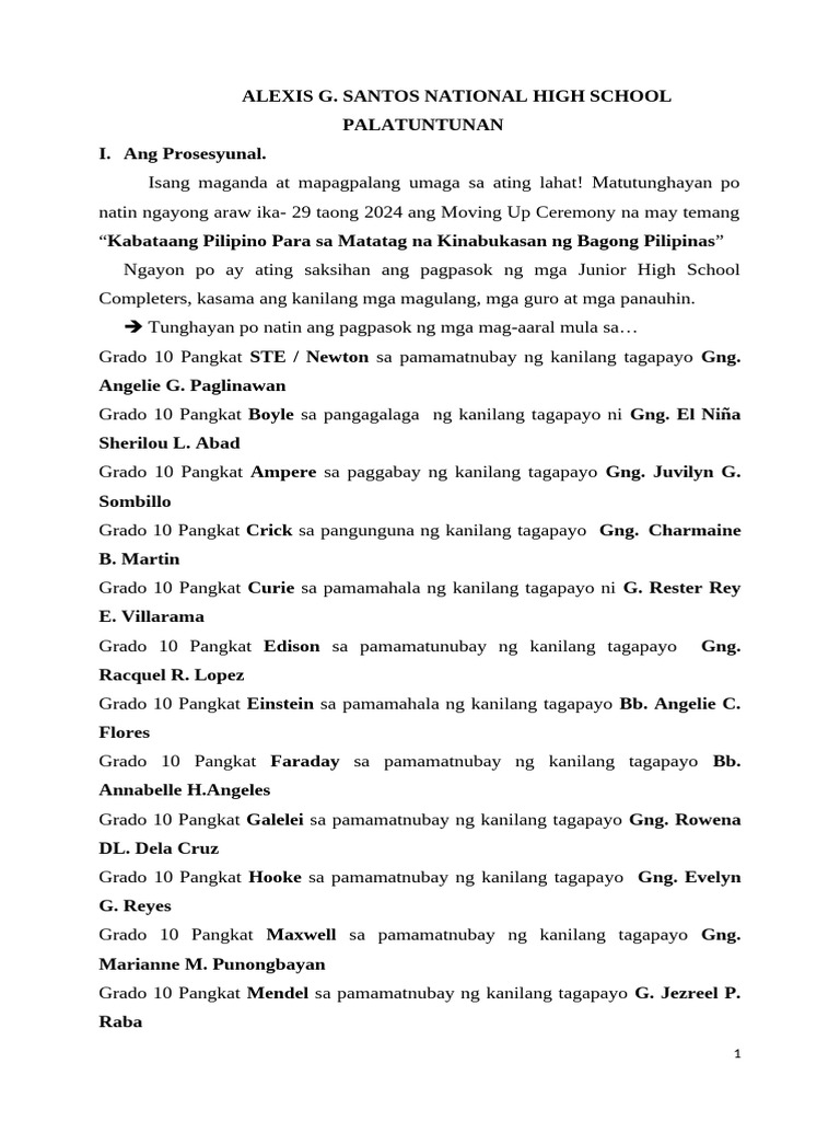 Script Moving Up | PDF