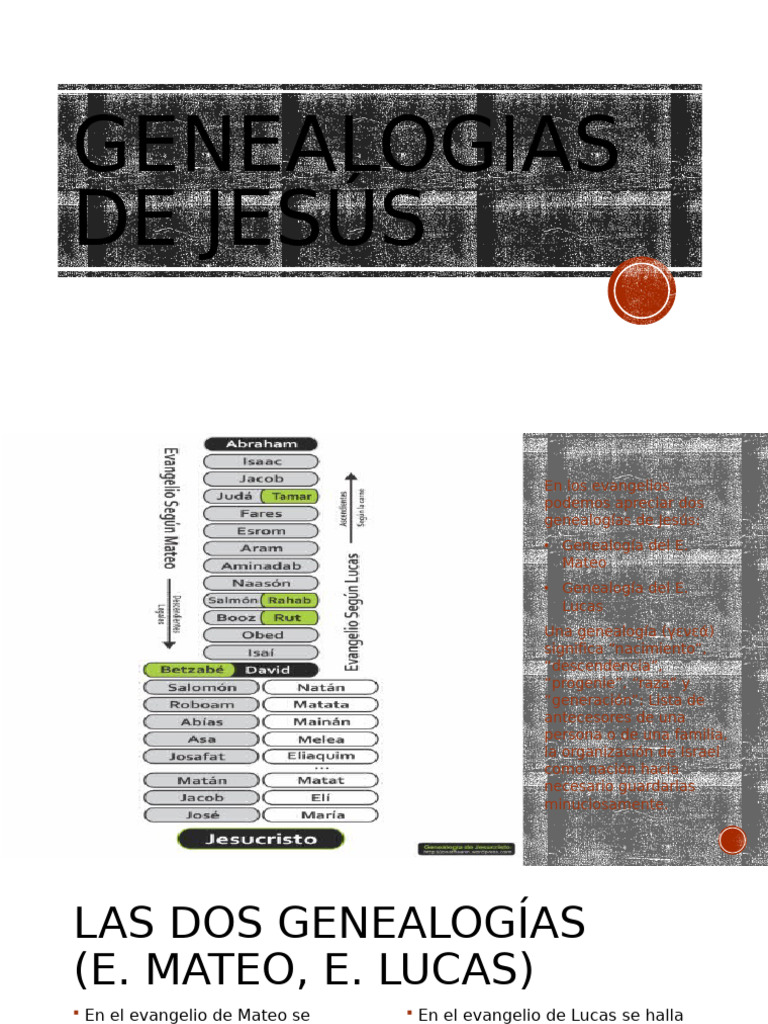 Genealogias De Jesús Clase 5 Pdf