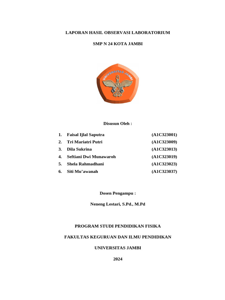 Laporan Hasil Observasi Laboratorium - Sefti | PDF
