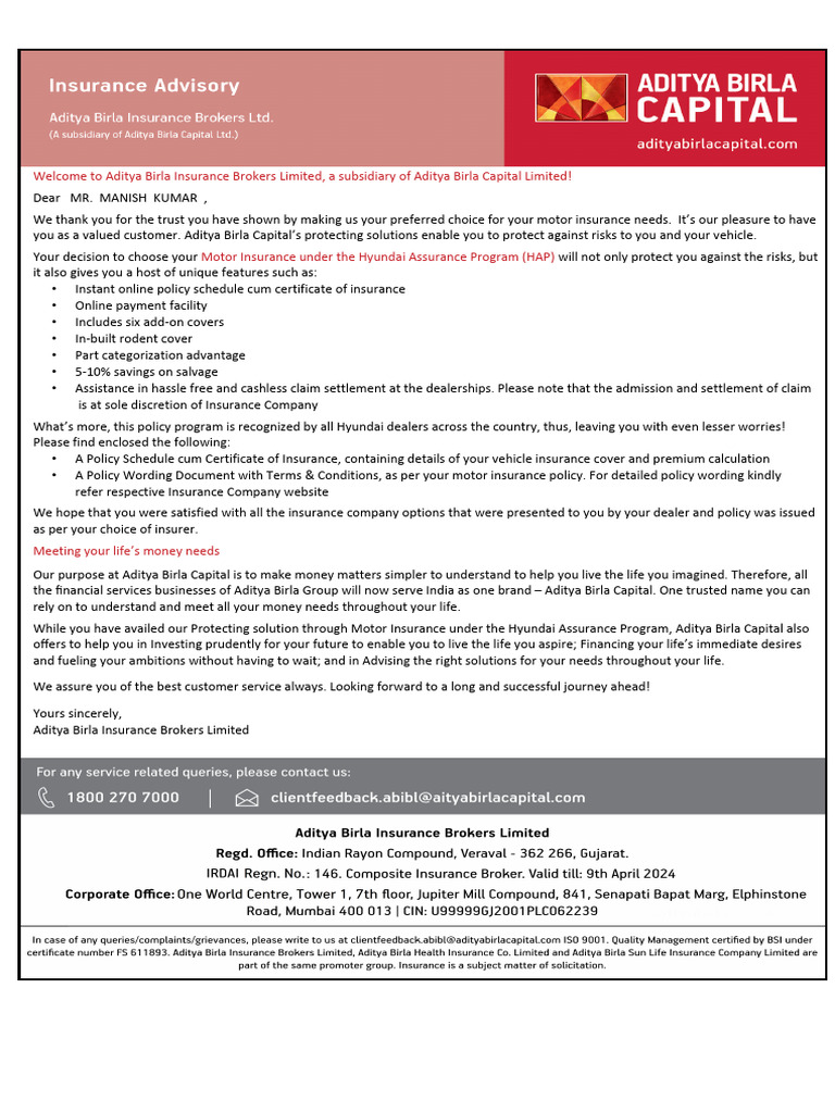 Car Insurance 2223 | PDF