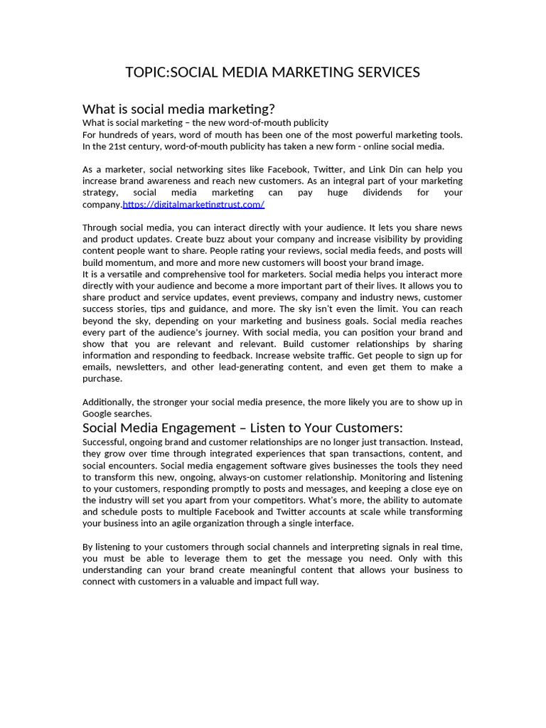 Social Media Marketing Pdf Download Free