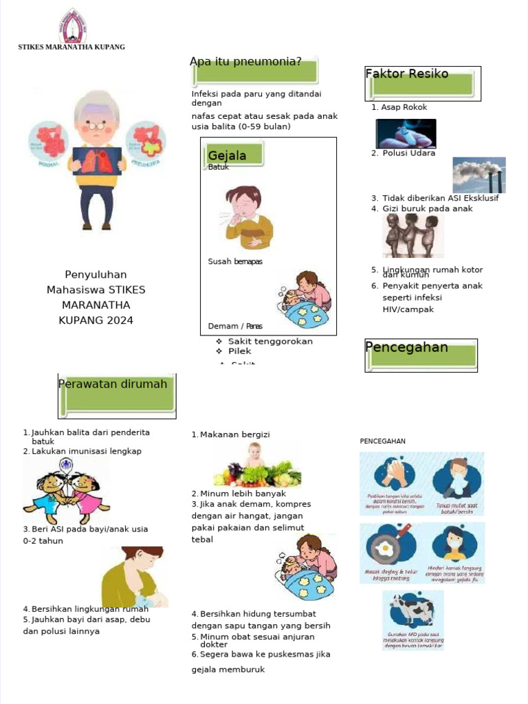 Leaflet Pneumonia Anak | PDF