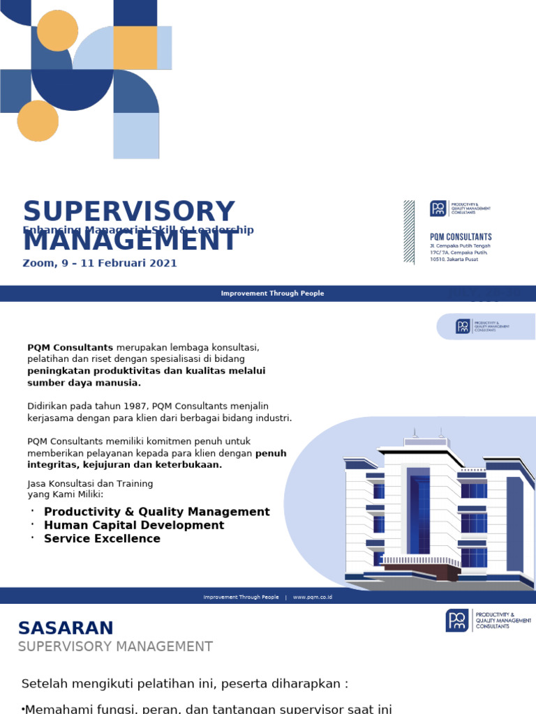 Worksheet - Supervisory Management - Public Online Training - 9-11 Feb ...