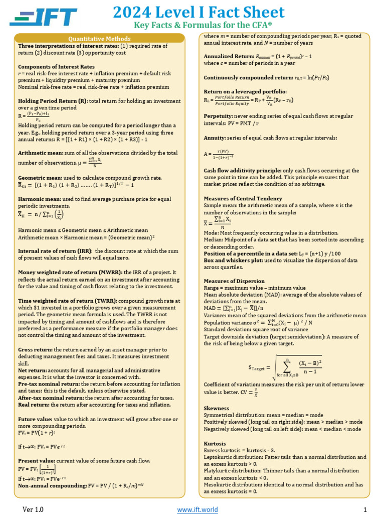 ift-cfa-level-i-facts-and-formula-sheet-2024-pdf