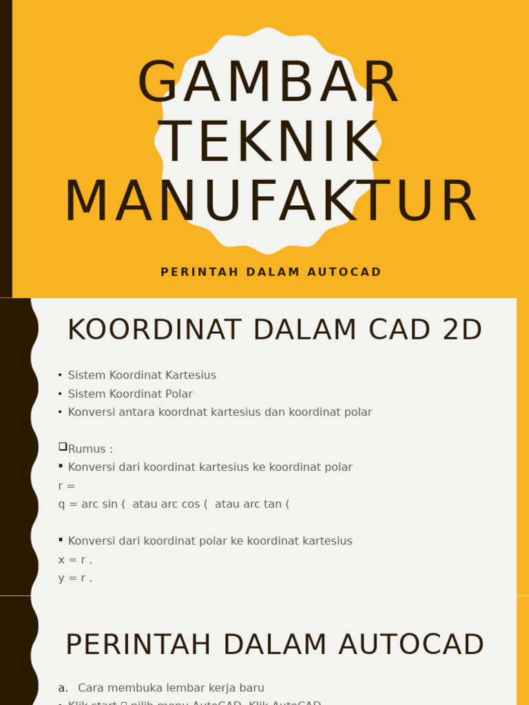 GMBR Tek Manufaktur. Pertemuan Ke 2 | PDF