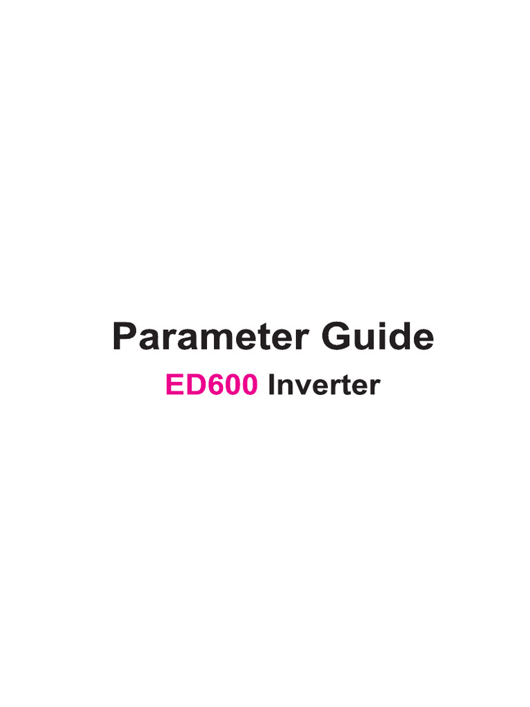ED 600 User Manual | PDF