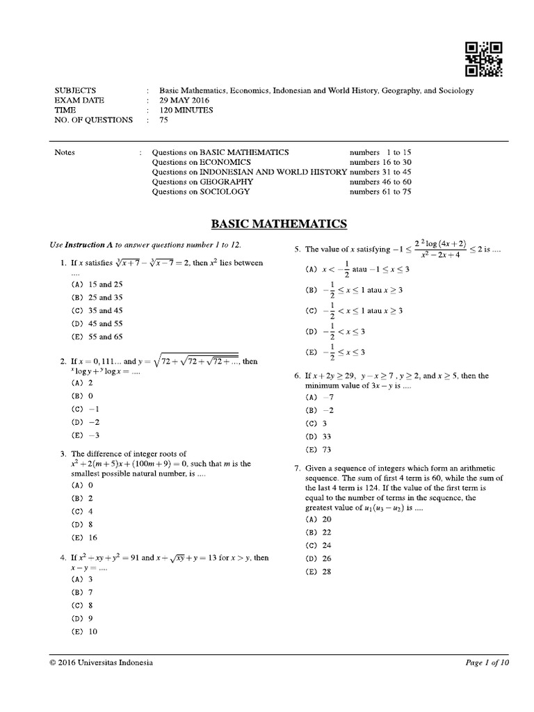 Basic mathematics 2016 pdf