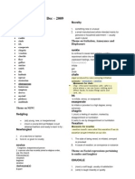 Dec 2009 Novelty Document: Words Related to Irritation, Surprise, Generations and Relief